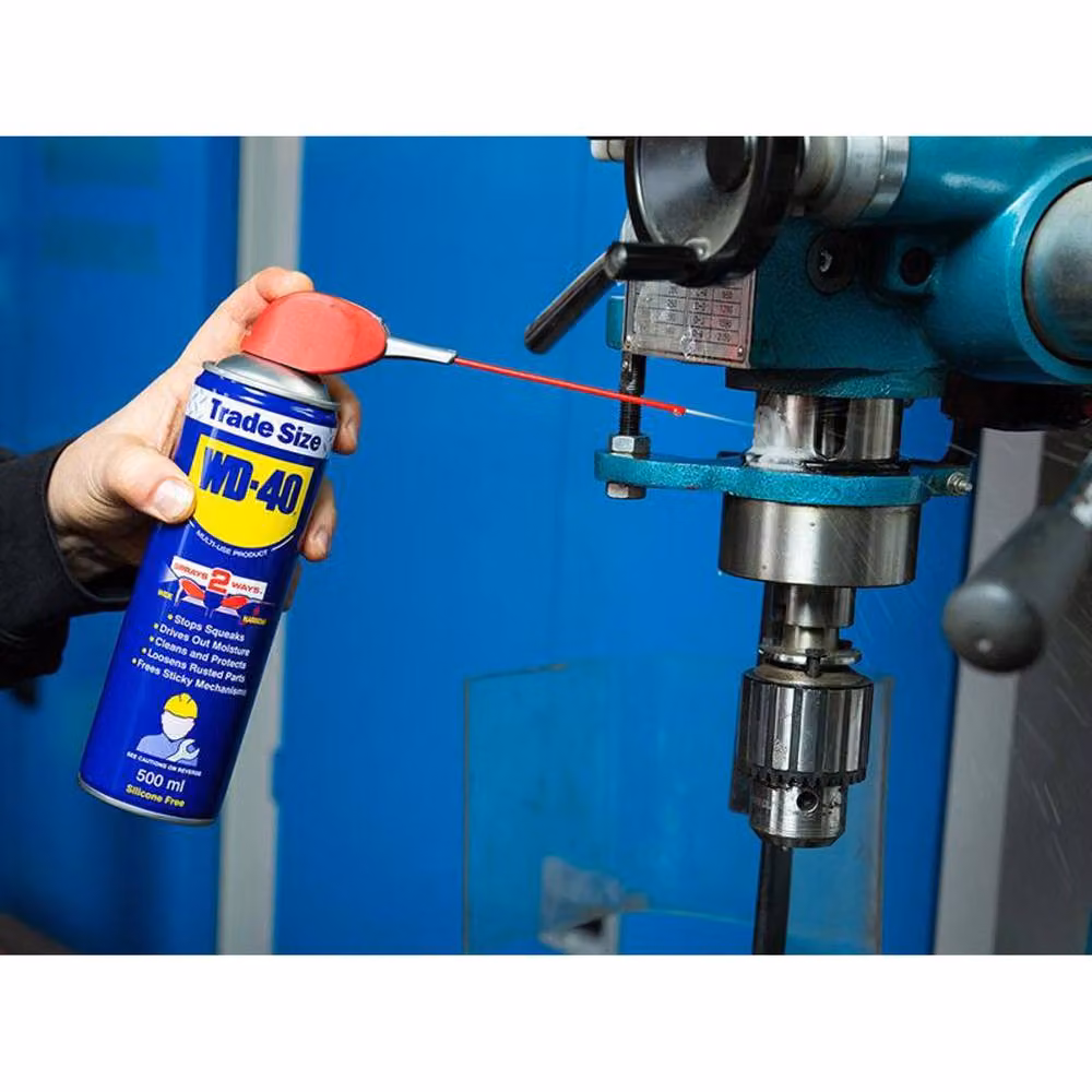 WD-40 Multi-Purpose Aerosol Lubricant and Cleaner with Smart Straw, 500 ml, Blue – 7