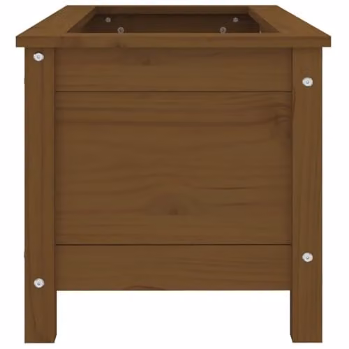 vidaXL Garden Planter Tub in Brown Solid Wood, W: 82.5 cm, D: 40 cm, H: 39 cm – 5