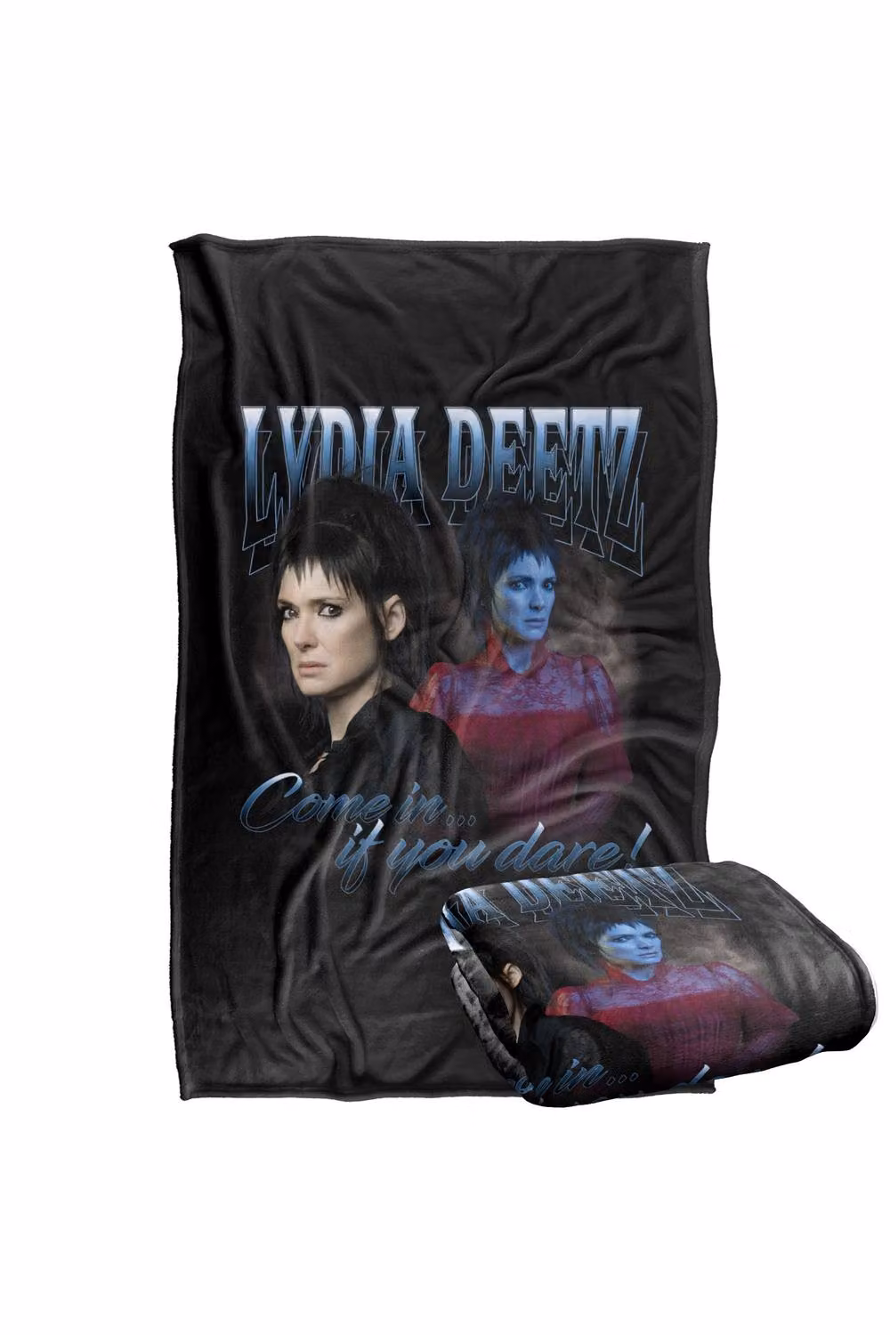 LOGOVISION Beetlejuice 2 Lydia Homage Super Soft Silky Touch Fleece Throw Blanket, Multicolour, W/D/H: 91 x 147 x 1 cm – 7