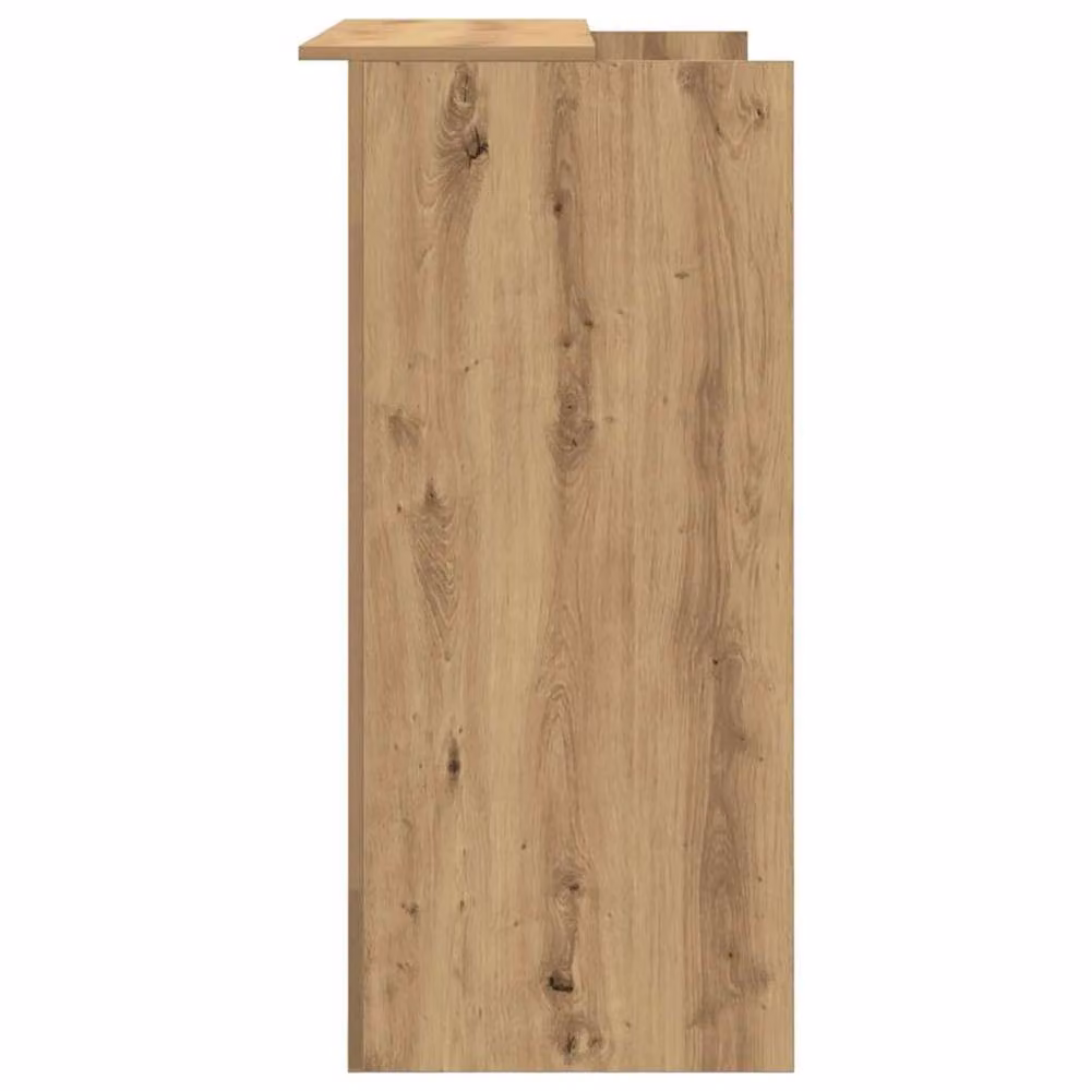 Berkfield Home Artisan Oak Reception Desk in Brown, W/D/H: 100 x 50 x 103.5 cm – 2