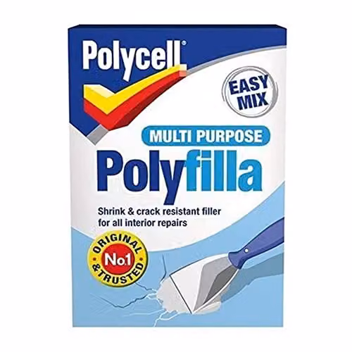 Polycell Multi Purpose Crack Resistant Polyfilla, White, 900 g – 2
