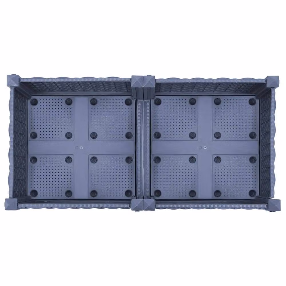 Berkfield Home Grey Polypropylene Raised Bed W/D/H: 80 x 40 x 71 cm