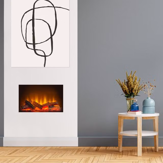 Acantha Aspire 50 Fully Inset Media Wall Electric Fire - Black