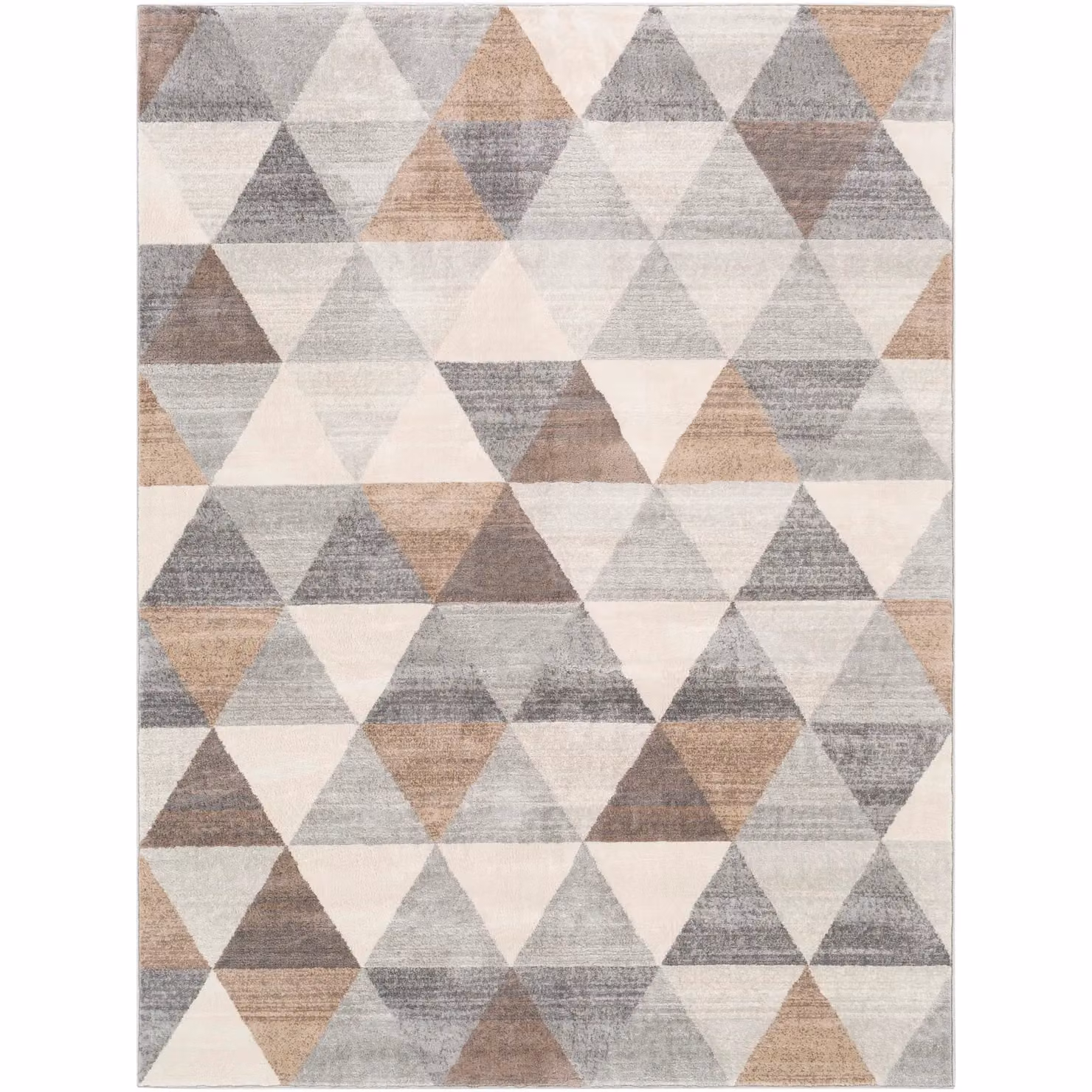 Livabliss Roma Geometric Machine Woven Rug in Grey, Brown and White, W: 160 cm, L: 215 cm – 2