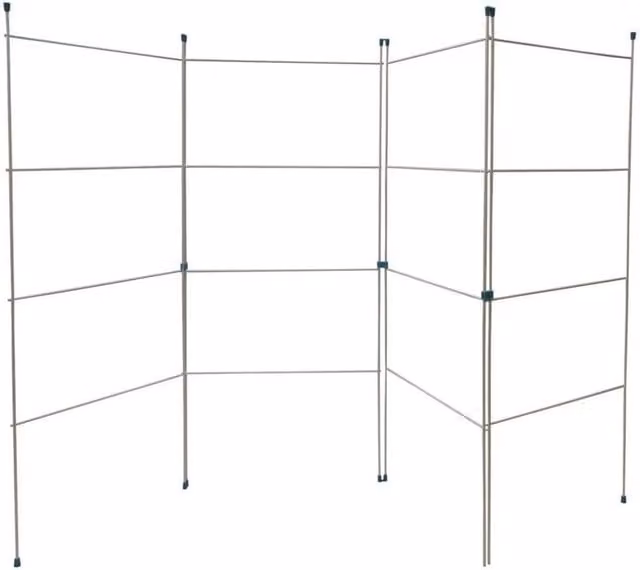 VOGREX Foldable Metal Clothes Drying Airer Rack in White for Indoor and Outdoor Use – 1