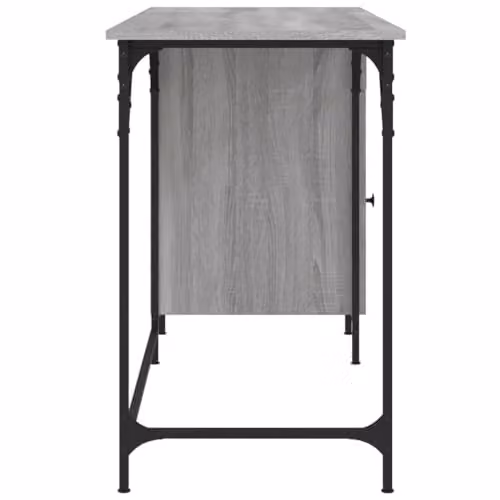 vidaXL Computer Desk in Grey Sonoma, W/D/H: 131 x 48 x 75 cm – 3