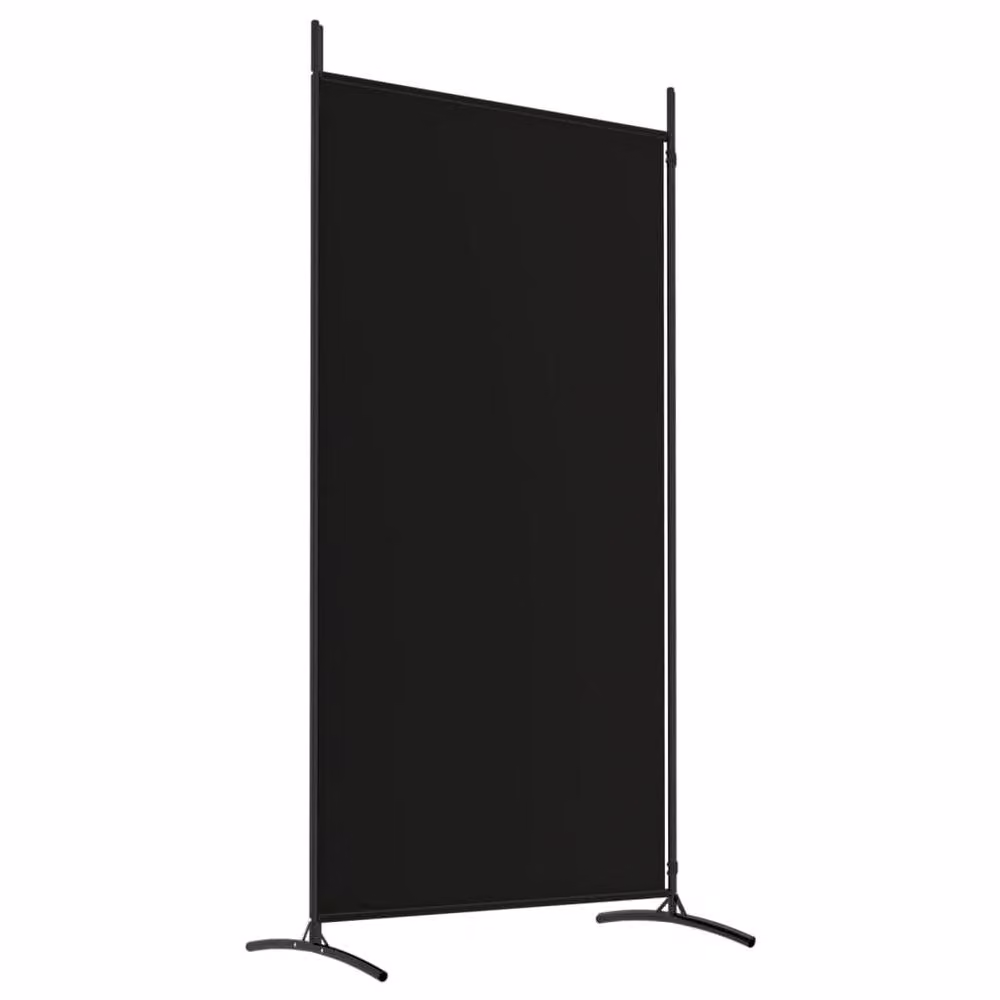 Berkfield Home 2-Panel Room Divider in Black Metal, H 175 cm x W 180 cm – 4