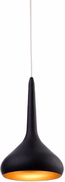 Firstlight Modern LED Bar Ceiling Pendant Light in Black and Gold/Brass