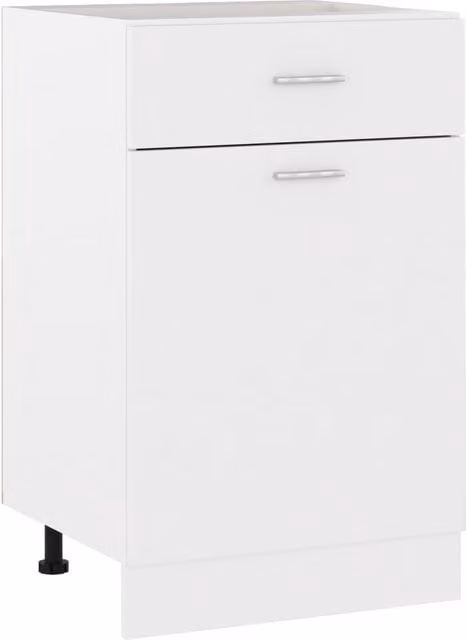 Berkfield Home White Kitchen Base Unit with Internal Drawers and Shelves, W/D/H: 50 x 46 x 81.5 cm
