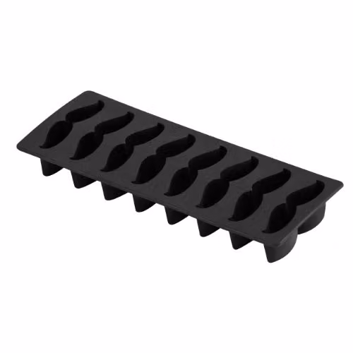 Orsina Moustache Design Ice Cube Tray in Black – 1