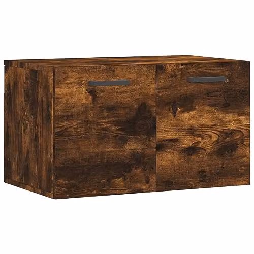 vidaXL Wall-Mounted Cabinet in Smoked Oak, W: 60 cm, D: 35 cm, H: 35 cm – 1