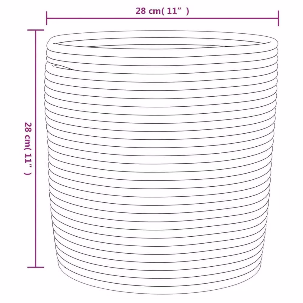 Berkfield Home Storage Baskets, 2 Pack, Brown and White Cotton Fabric, W/D/H: 28 x 28 x 28 cm – 3