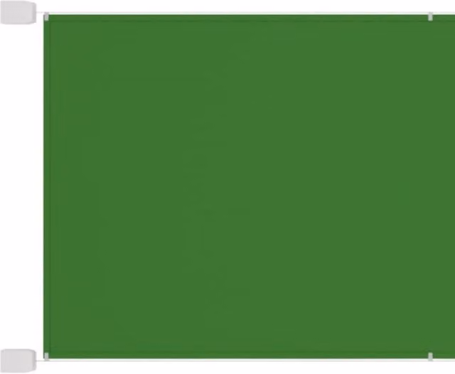 Berkfield Home Vertical Awning Balcony Cover in Light Green Oxford Fabric, W: 140 cm, H: 360 cm