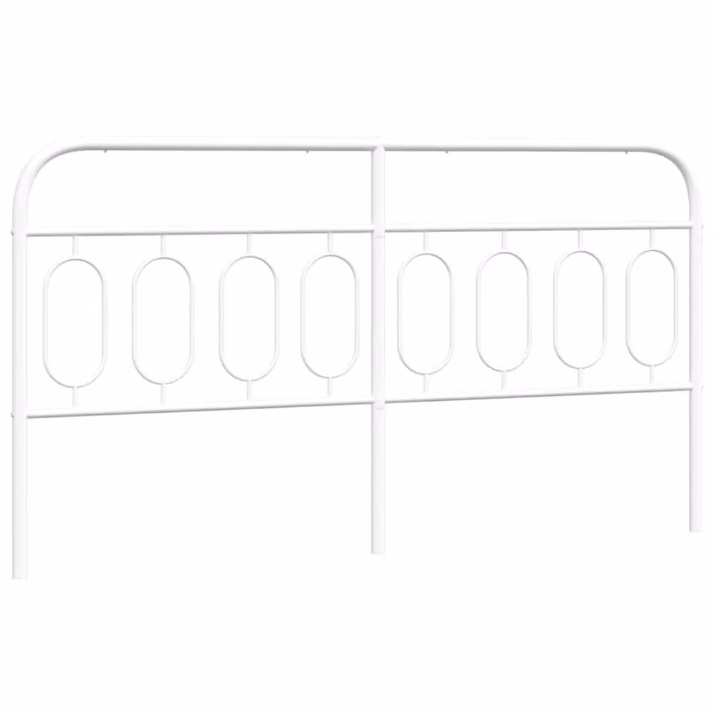 Berkfield Home Classic Metal Headboard in White, Width: 193 cm – 2
