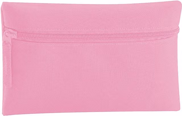 Quadra Classic Zip Up Pencil Case Pack of 2 in Pink