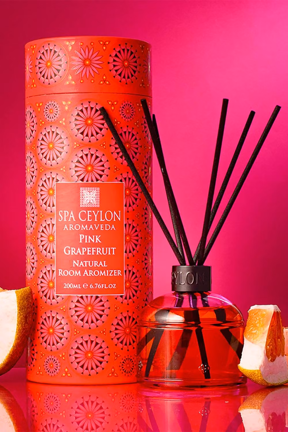 Spa Ceylon Pink Grapefruit Natural Reed Diffuser Aromizer, 200ml – 2
