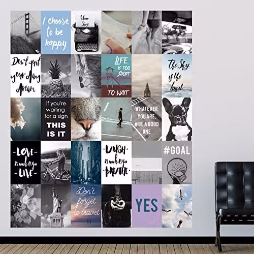 Walplus Travel Collage Mural Removable Self-Adhesive Wall Stickers, Multicolour, Pack of 4 – 2