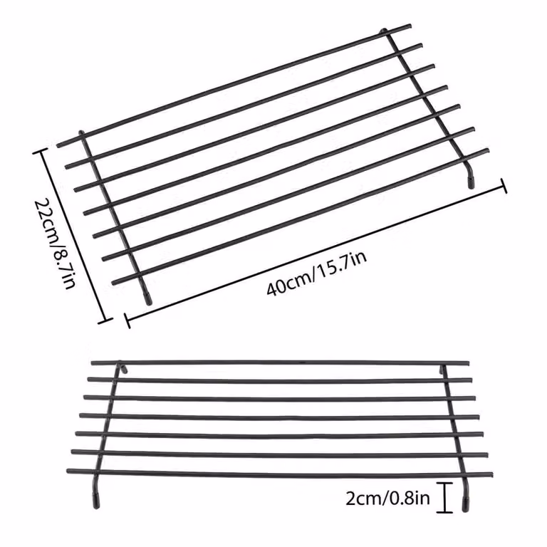 EONLION Black Metal Kitchen Protector Mat