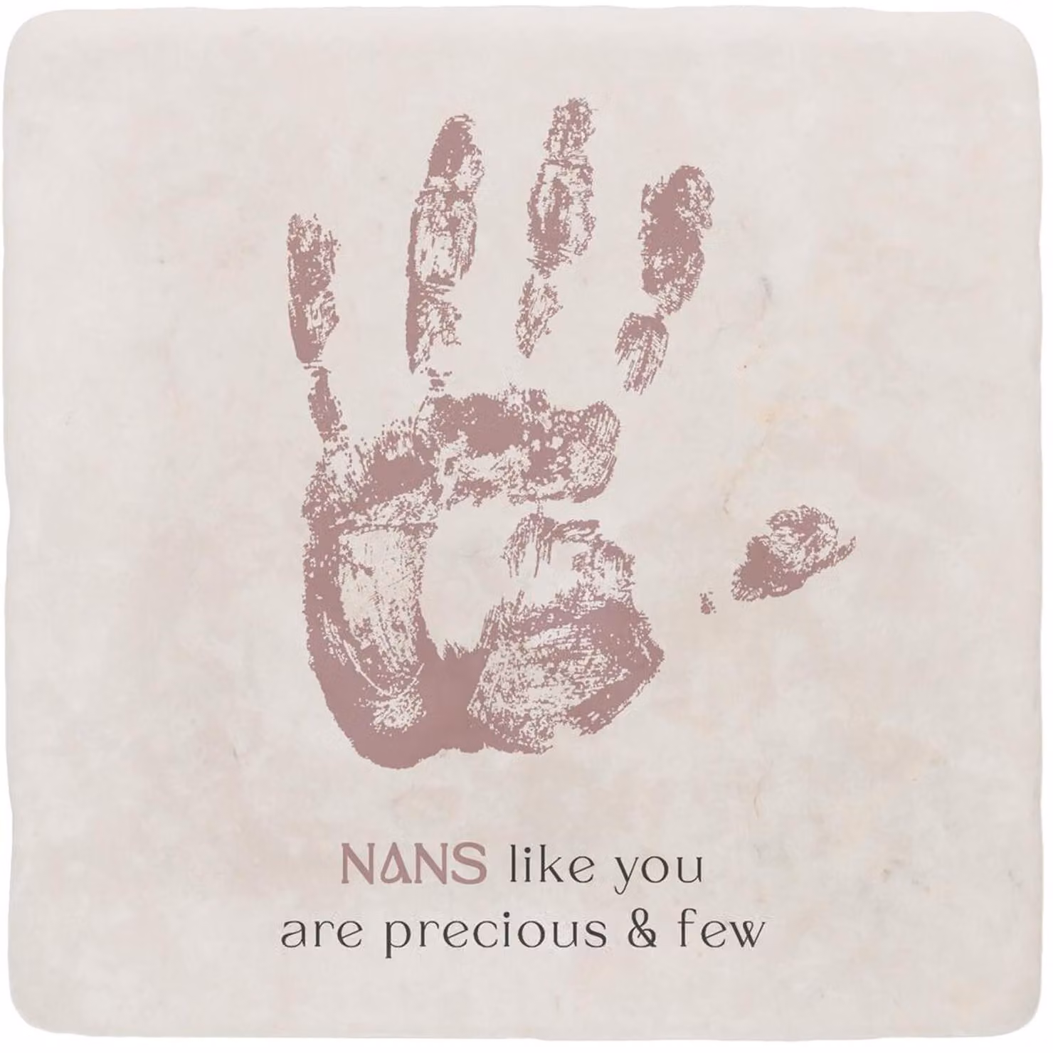 Purely Home Nans Like You Marble Coaster Gift Box in Pink and Black – 3