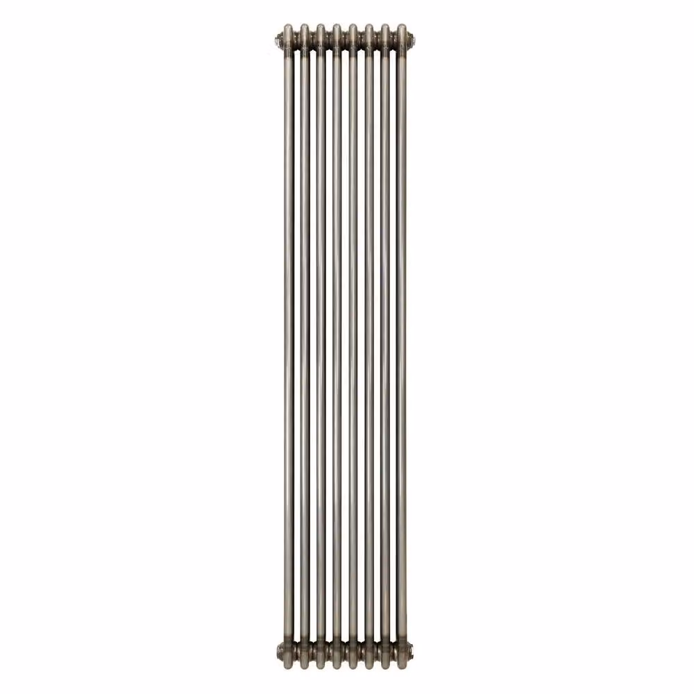 Monstershop Traditional 3 Column Steel Radiator in Silver, H: 180 cm, W: 38 cm – 2