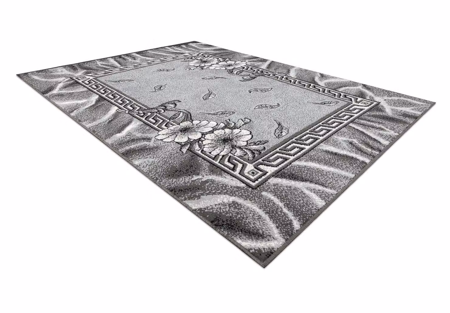 RugsX Morad Abstract Grey Rectangular Rug, W: 60 cm, L: 110 cm – 2