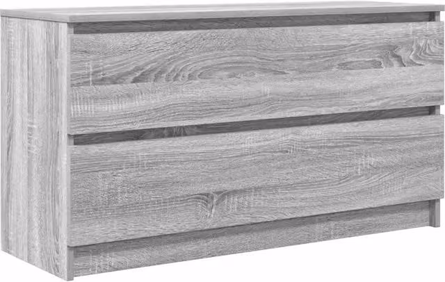 Berkfield Home Modern Grey Sonoma TV Cabinet in Engineered Wood W/D/H: 100 x 35 x 54 cm – 1