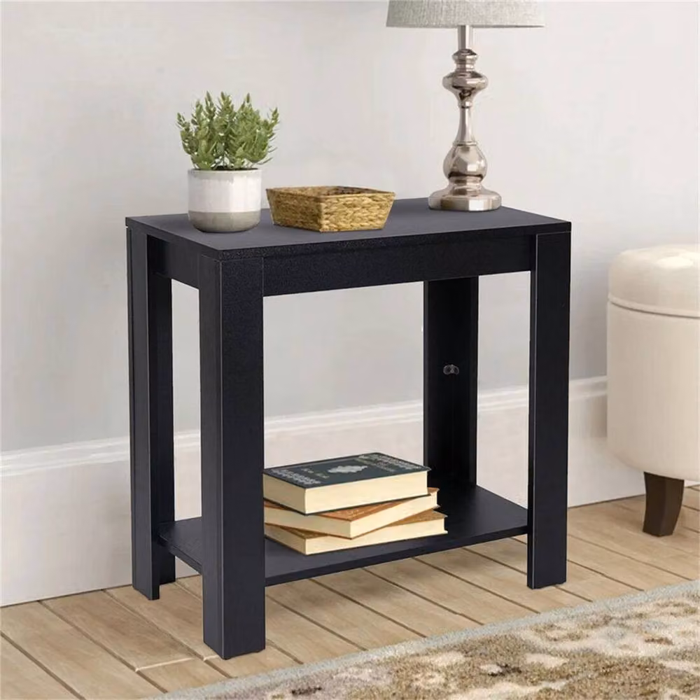KORVIXA Modern Black MDF Coffee and Side Table – 3