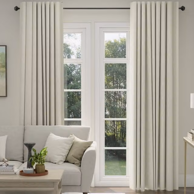ANTE DECOR Hera Made To Measure Blackout Fabric Curtains in Beige
