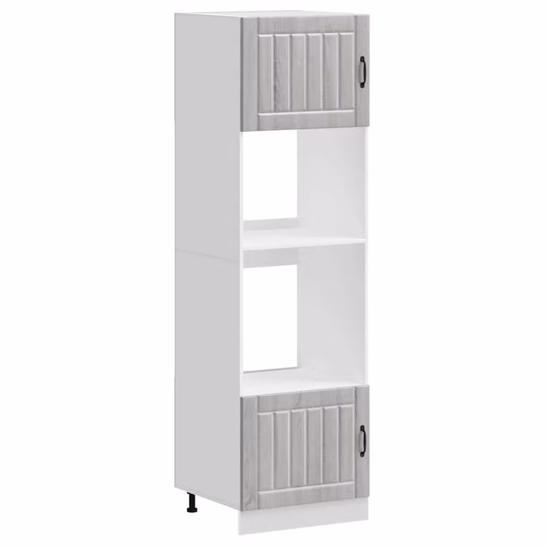 Berkfield Home Kalmar Oven Cabinets in Grey Sonoma, Set of 2
