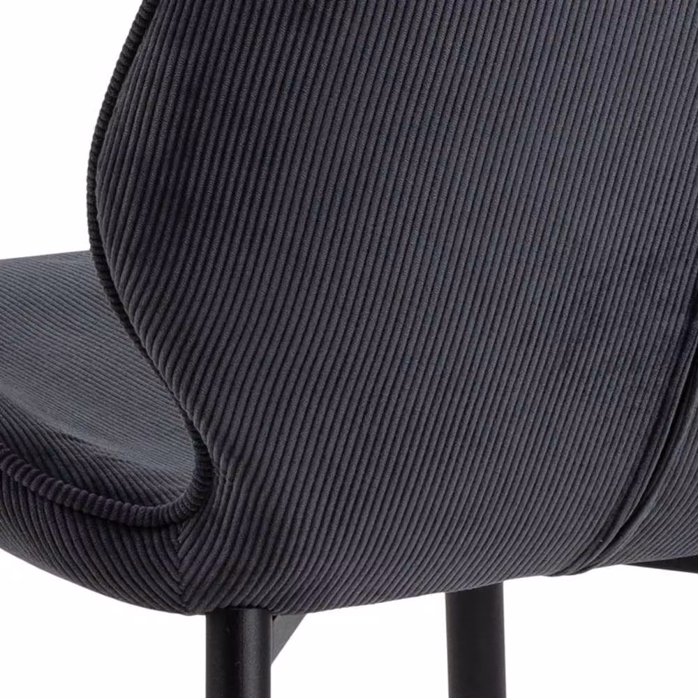 Wyld Haus Set of 4 Larkwood Anthracite Corduroy Dining Chairs in Grey – 6