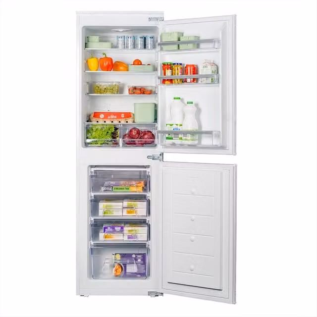 SIA RFI105/EI Built In Integrated 240L 50/50 Split Fridge Freezer in White