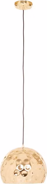 Orsina Modern Metal Dome Pendant Light in Gold and White