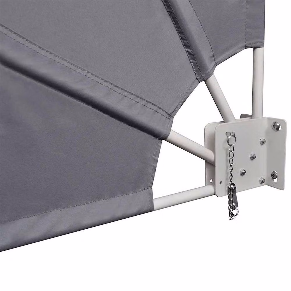 Berkfield Home Collapsible Grey Balcony Side Awning, W/D/H: 210 x 210 x 210 cm – 5