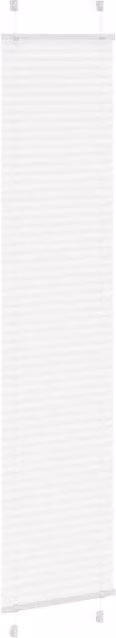Berkfield Home Single Pleat Fabric Blind in White, W: 50 cm, H: 200 cm