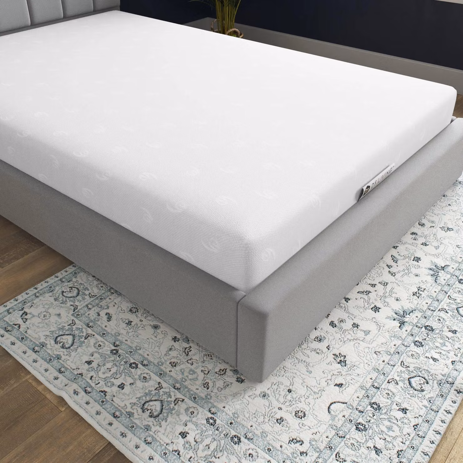 DS Living Pureflex Orthopaedic Memory Foam Mattress with Removable Knit Cover, White, W/D/H: 150 x 200 x 20.32 cm – 3