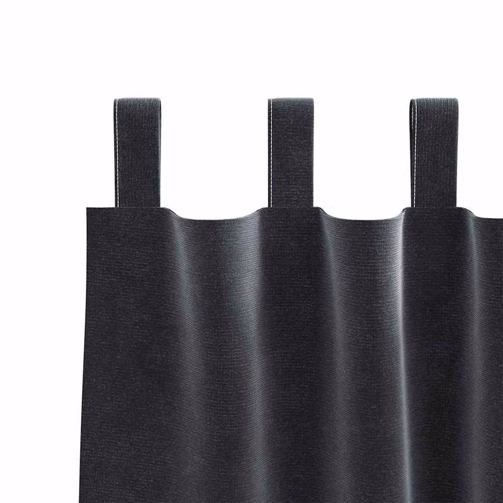 Berkfield Home Dark Grey Velvet Blackout Curtains with Hanging Loops, 2 Pack, W: 140 cm, H: 245 cm – 5