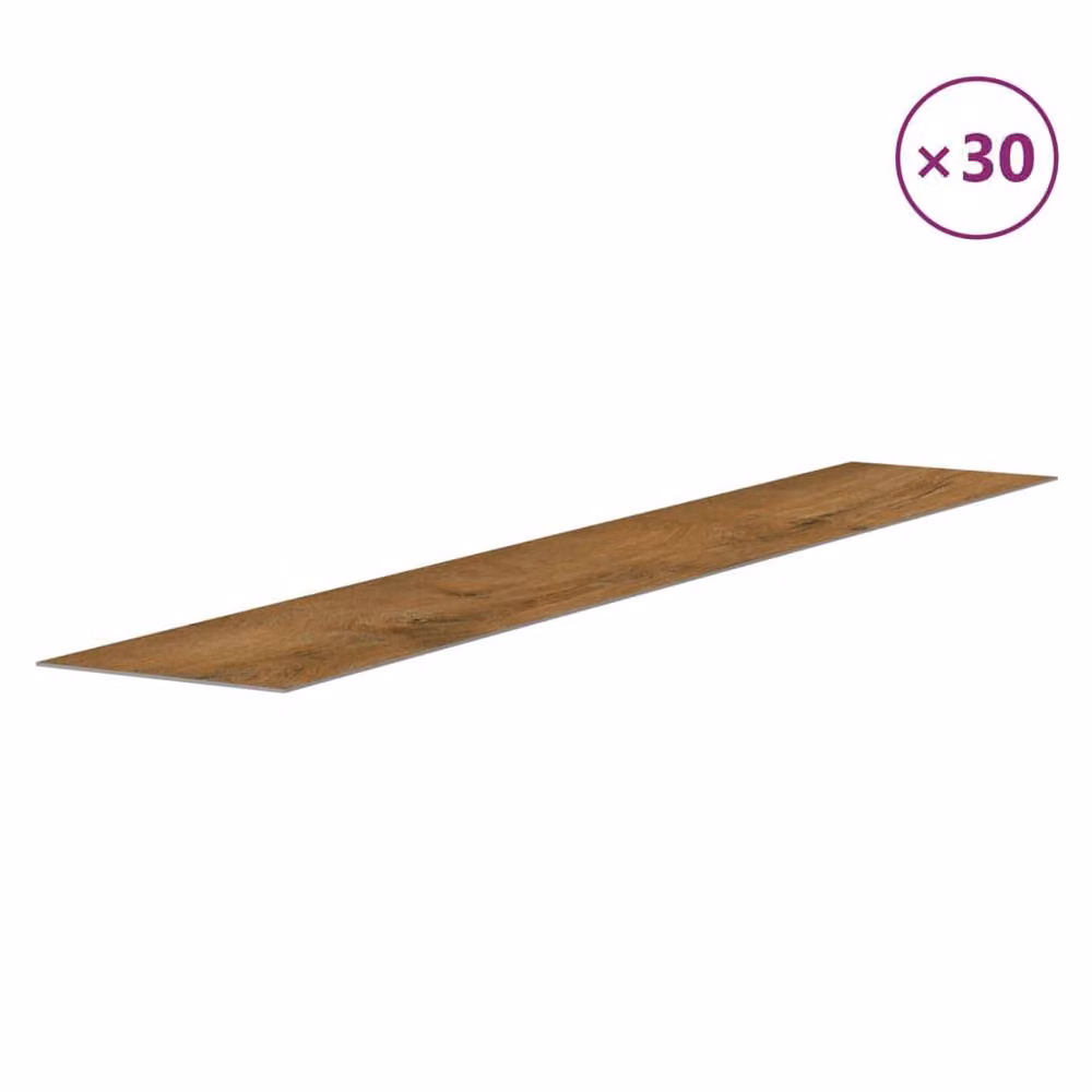 Berkfield Home Wood Look Brown PVC Wall Panels, 4.12 m – 3