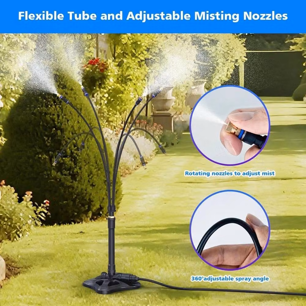 Kelvenix Outdoor Portable Standing Misting Cooling System in Black – 3