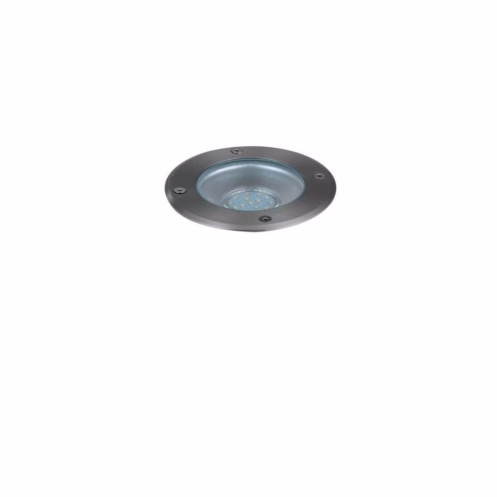 Netlighting DRIVE Grey Recessed Outdoor Floor and Decking Light, IP67, W/D/H: 14 x 15 x 1 cm – 1