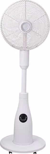 Living Star Misting Spray Pedestal Fan with Remote Control, White