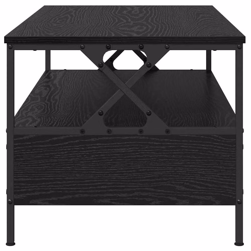 Berkfield Home Modern Black Oak Coffee Table with Lift Mechanism, W: 100 cm, D: 51 cm, H: 45 cm – 5