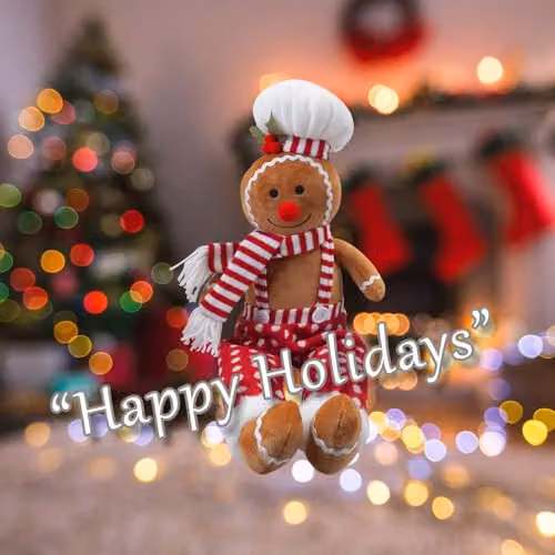 VFM e-Store Christmas Gingerbread Man Decoration in Red and Multicolour, H 62 cm x W 22 cm – 4