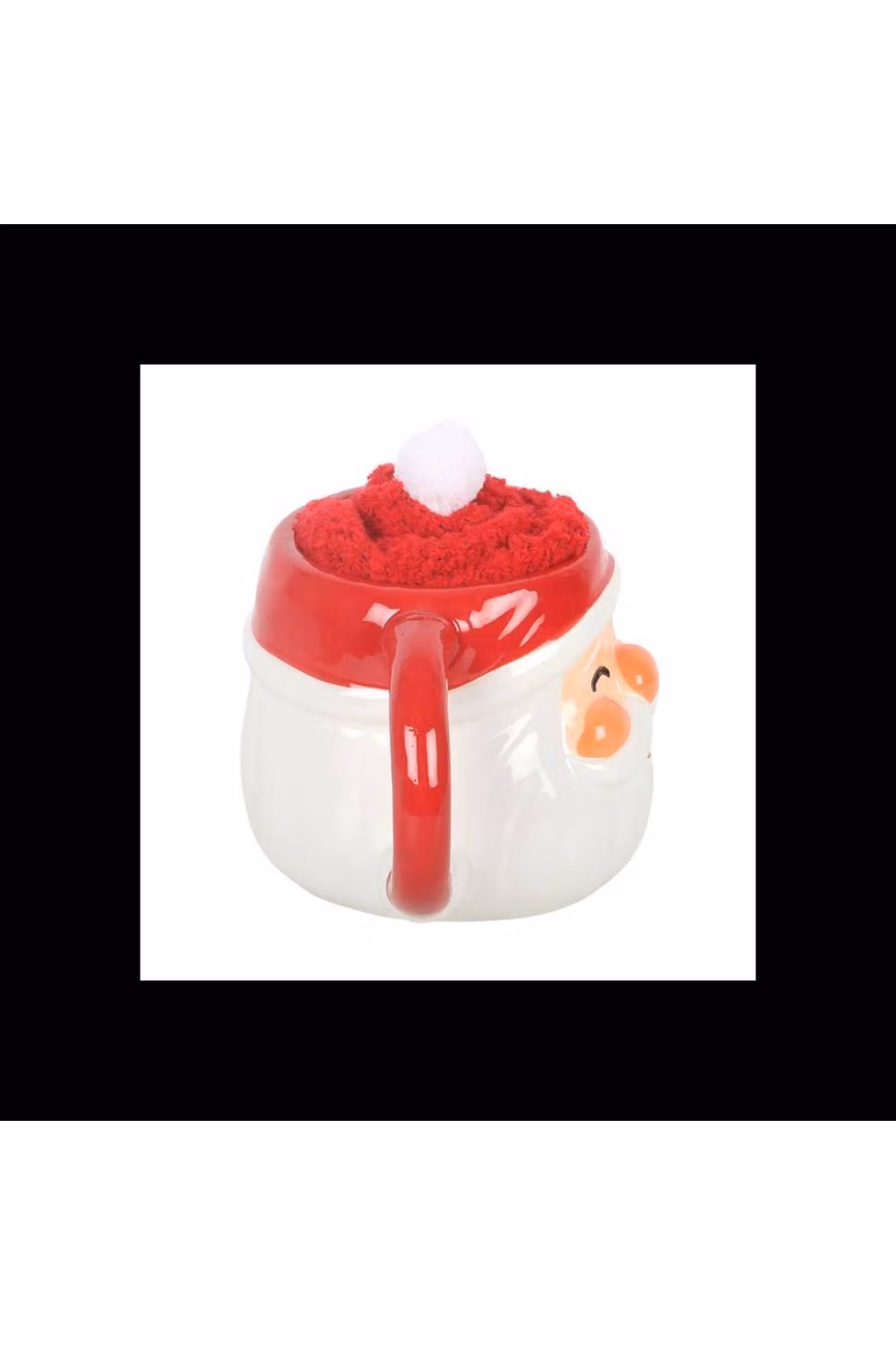 KDMD Jolly Santa Christmas Ceramic Mug and Red Unisex Socks Set – 2