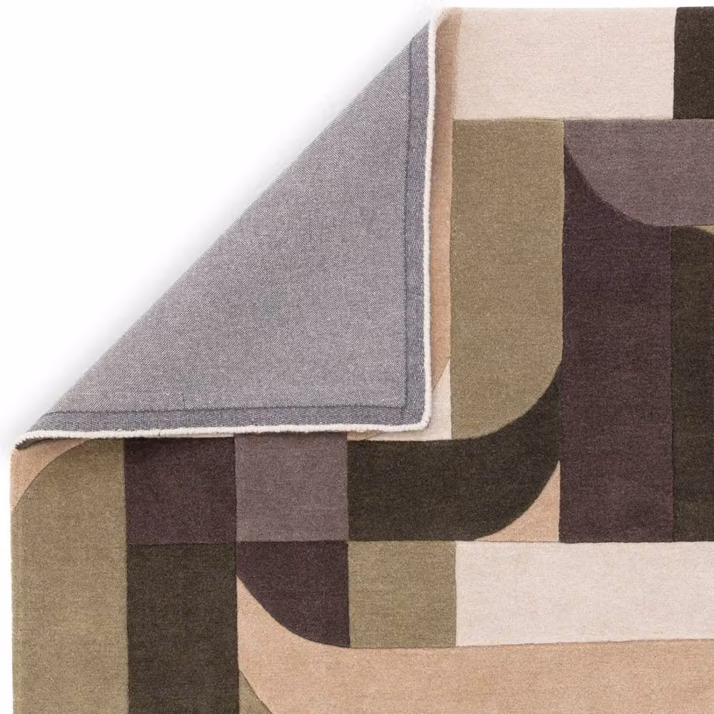 The Rug Shop UK Green Handmade Modern Geometric Abstract Easy To Clean Area Rug W: 160 cm, D: 230 cm – 4