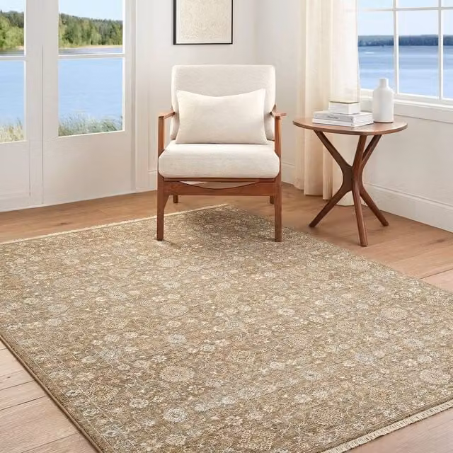 Livabliss Becki Owens Penny Vintage Boho Fringe Rug in Beige, W: 160 cm, D: 215 cm – 1