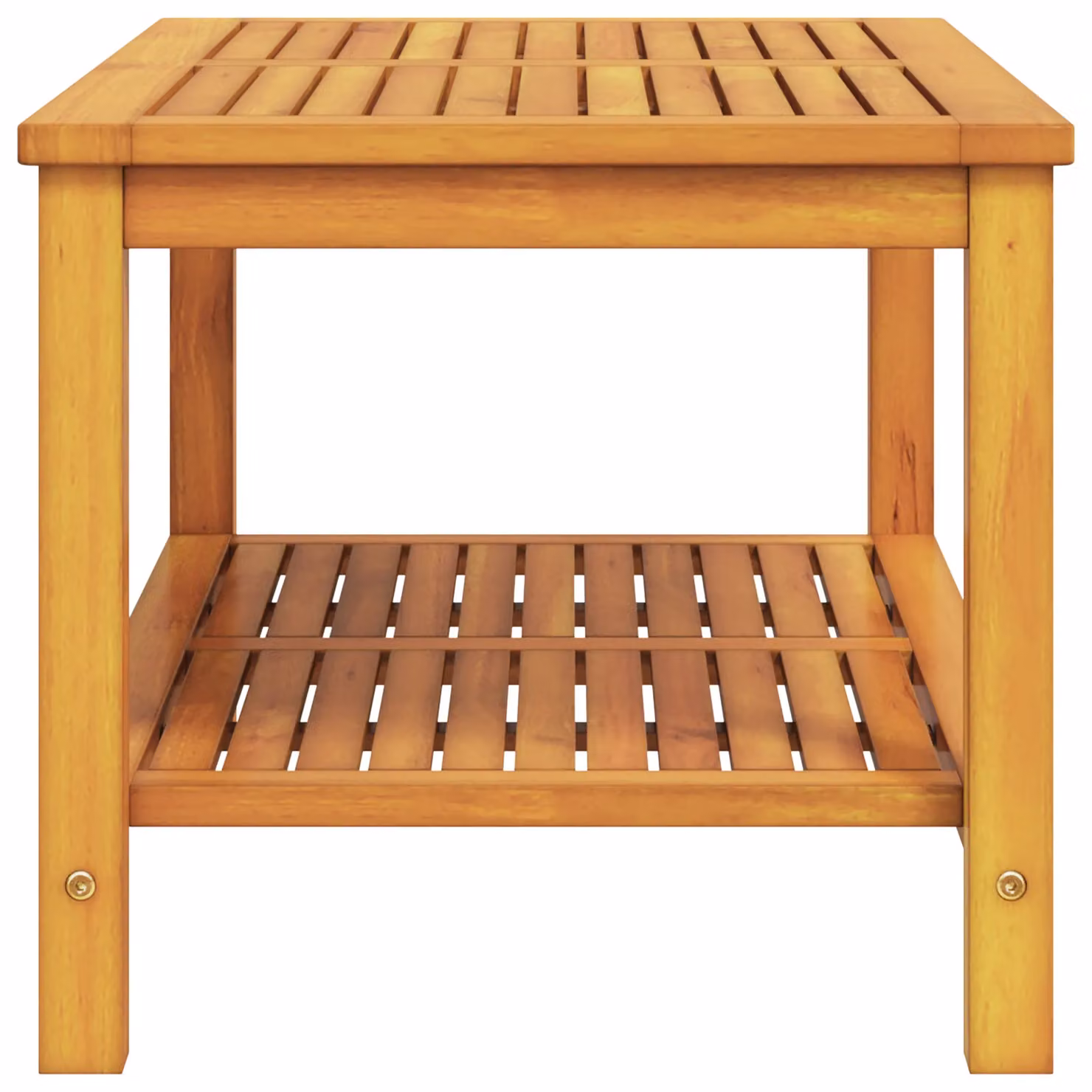 Berkfield Home Modern Rectangular Coffee Table in Brown Solid Acacia Wood, W/D/H: 110 x 55 x 45 cm – 3