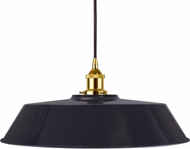 SE Home Chancery Round Pendant Light in Navy Blue, Gold and Black