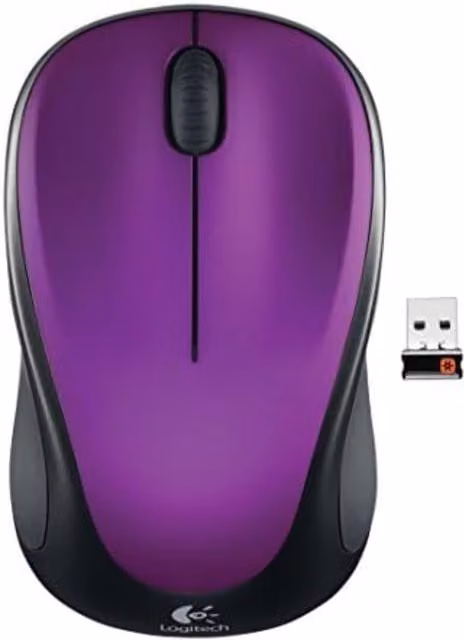 Logitech M317 Wireless Mouse in Purple
