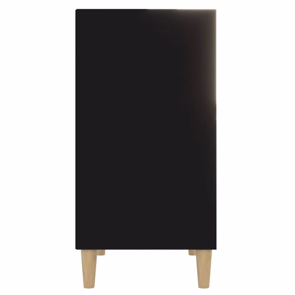 Berkfield Home Black Engineered Wood Sideboard W: 57 cm, D: 35 cm, H: 70 cm – 4