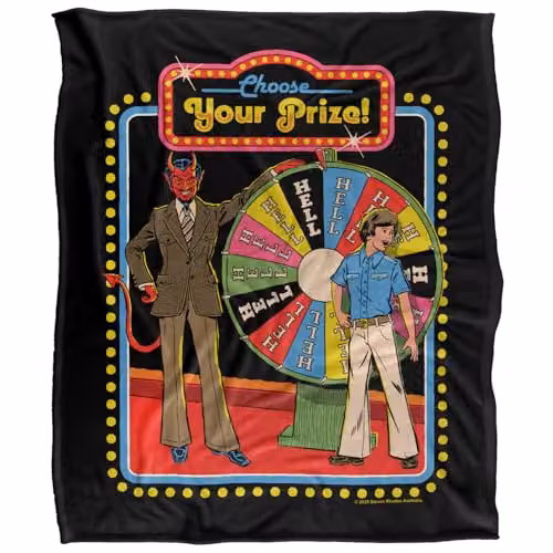 Steven Rhodes Choose Your Prize Silky Touch Super Soft Fleece Throw Blanket, Multicolour, W/D/H: 152 x 127 cm – 5